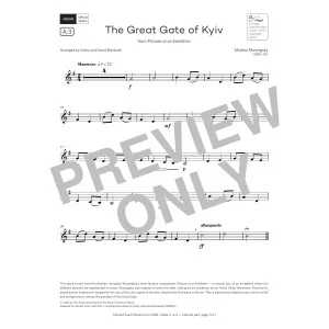The Great Gate of Kyiv (Grade 2, list A3, from the ABRSM Clarinet Syllabus from 2026)