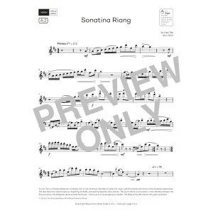 Sonatina Riang (Grade 5, list A2, from the ABRSM Flute Syllabus from 2026)