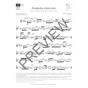 Andante staccato (Grade 5, list B1, from the ABRSM Flute Syllabus from 2026)