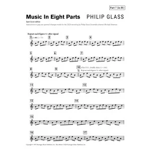 Music in Eight Parts (Open version) - Part 7 - Bb
