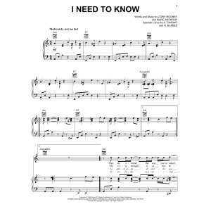 I Need To Know