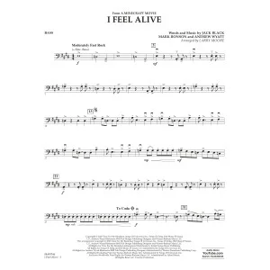 I Feel Alive (from A Minecraft Movie) (arr. Larry Moore) - Bass