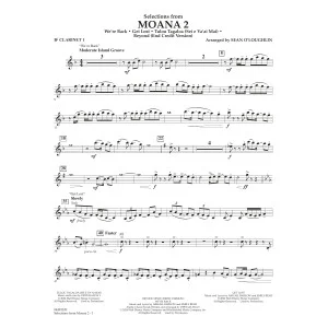 Selections from Moana 2 (arr. Sean O'Loughlin) - Bb Clarinet 1