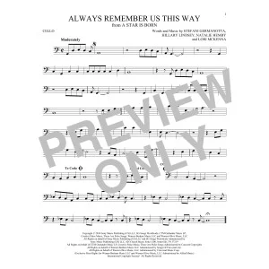 Always Remember Us This Way (from A Star Is Born)