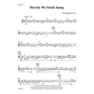 Merrily We Stroll Along - Violin 2