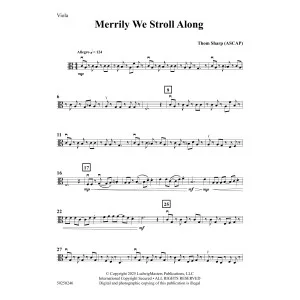 Merrily We Stroll Along - Viola