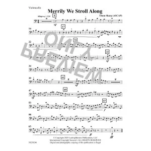 Merrily We Stroll Along - Cello