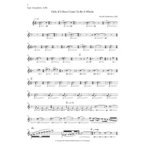 Only If I Have Come To Be A Whole - Soprano Sax
