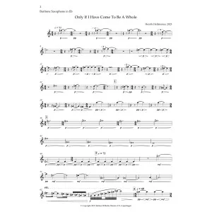 Only If I Have Come To Be A Whole - Baritone Sax