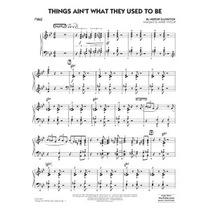Things Ain't What They Used to Be (arr. Mark Taylor) - Piano