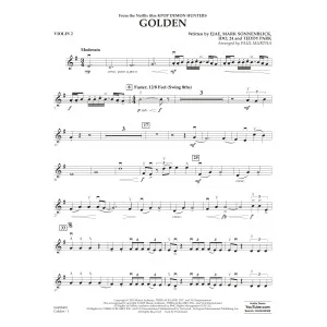 Golden (from KPop Demon Hunters) (arr. Paul Murtha) - Violin 2