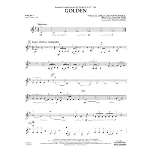 Golden (from KPop Demon Hunters) (arr. Paul Murtha) - Violin 3 (Viola Treble Clef)
