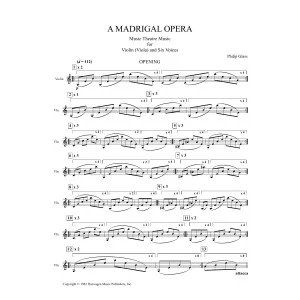 A Madrigal Opera (Score)