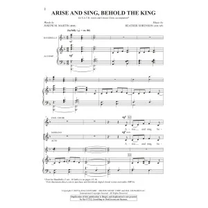 Arise And Sing, Behold The King