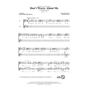 Don't Worry About Me (arr. Christopher Bruerton)