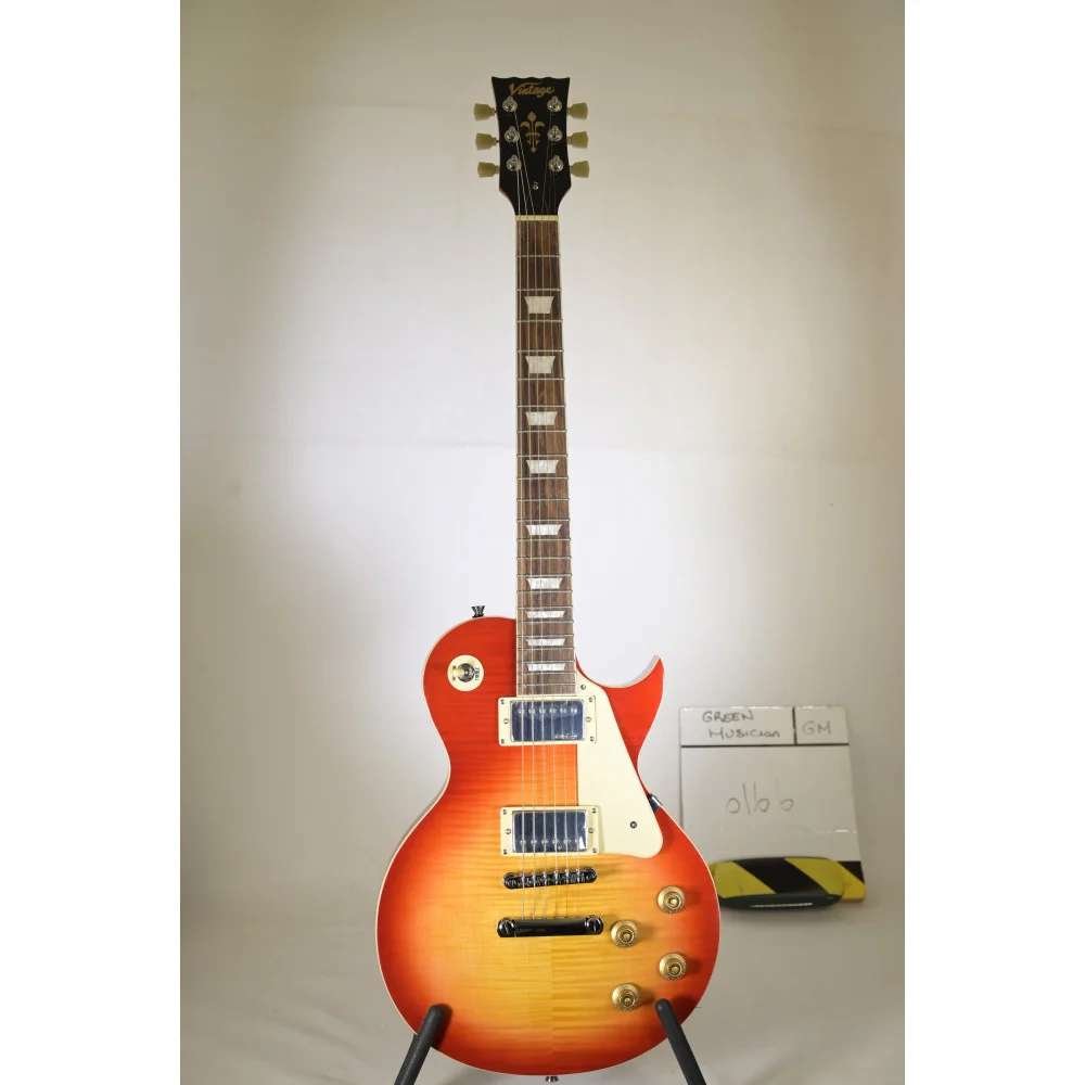 Vintage V100CS Gitarre Cherry Sunburst | E-Gitarre Vintage ReIssued