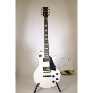 Vintage V100aw Guitar Gold H/w Arctic White | E-Gitarre im Vintage-Stil