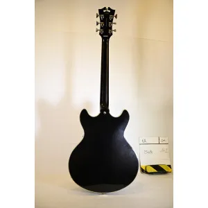 D'Angelico Premier DC Black Flake - Guitare Semi-Hollow Double Pan Coupé | Green Musicians