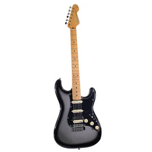 Vintage V6HMSVB-UK - Guitarra eléctrica V6HSS Maple 25th Anniversary Silver Burst | Green Musicians