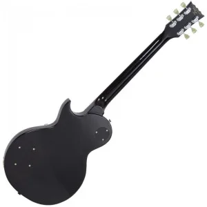 Vintage V100blk Guitar- Chrome Hardware- Gloss Black