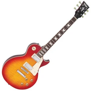 Guitarra Vintage V100cs - Cherry S/burst - Guitarra eléctrica de caoba maciza | Green Musicians