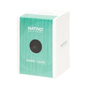 Mini cajon shaker, panneau avant noir - Cajon miniature portable en chêne | Green Musicians