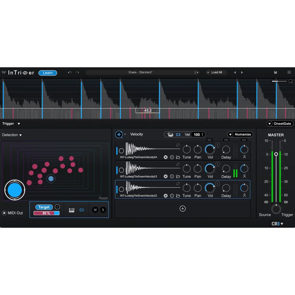 Waves InTrigger Drum Replacer - AI-Powered Drum Replacement Plugin