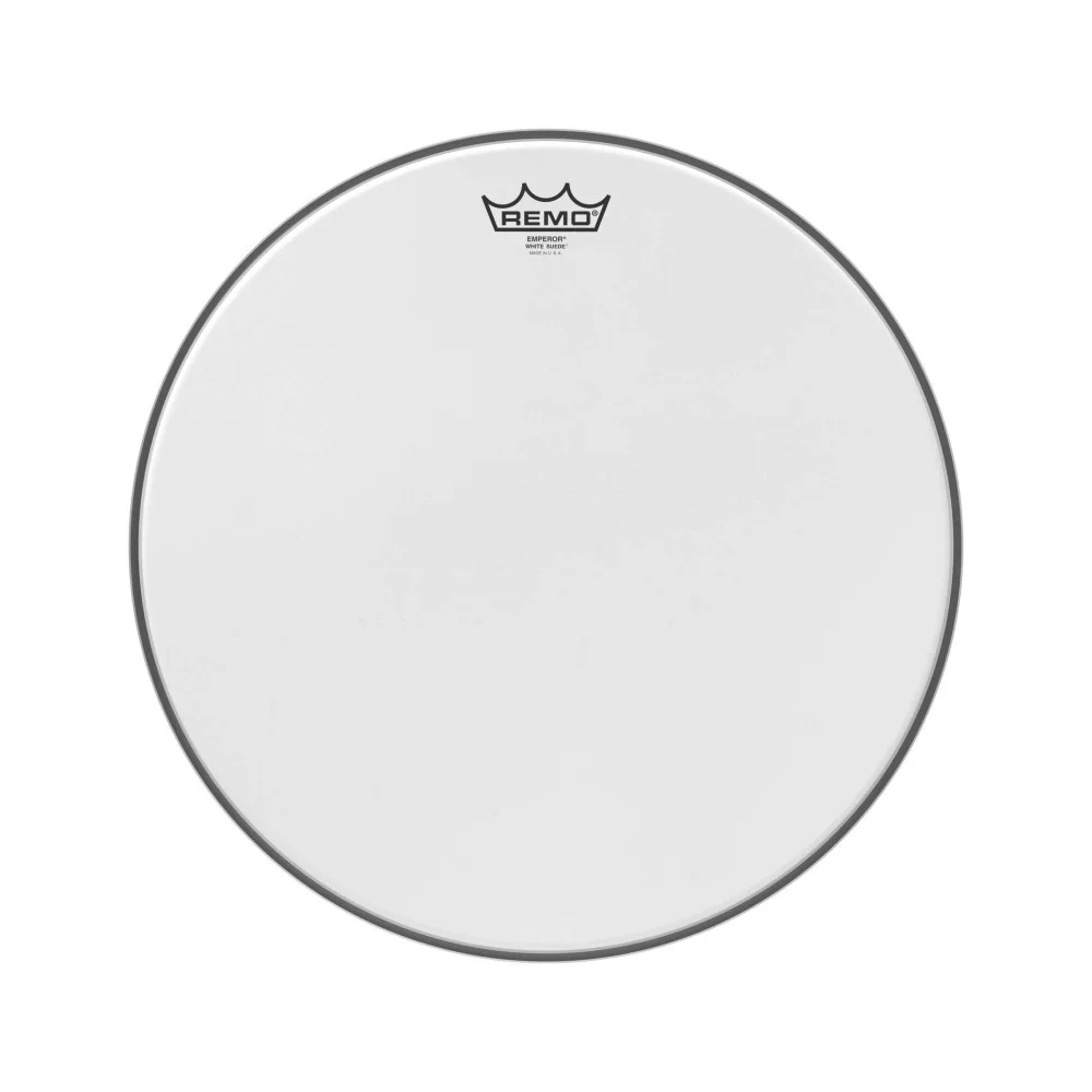 Peau de frappe White Suede Emperor 16" - Green Musicians