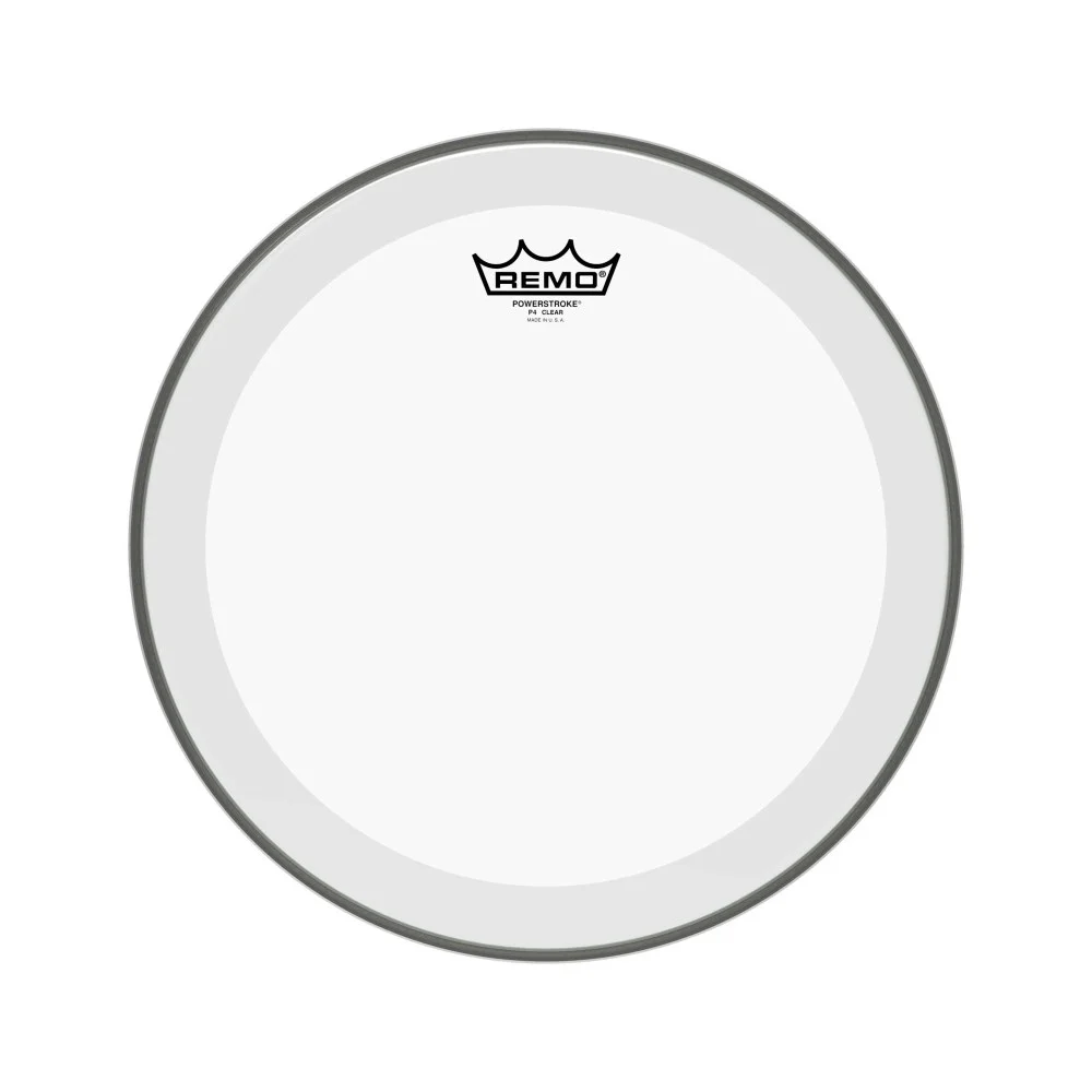 Peau Powerstroke 4 transparente 14" double pli pour Tom | Peau de batterie