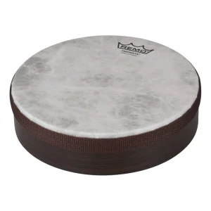 Tambor de mano 2" x 8" piel Fiberskyn no afinable | Sonido agudo, blanco