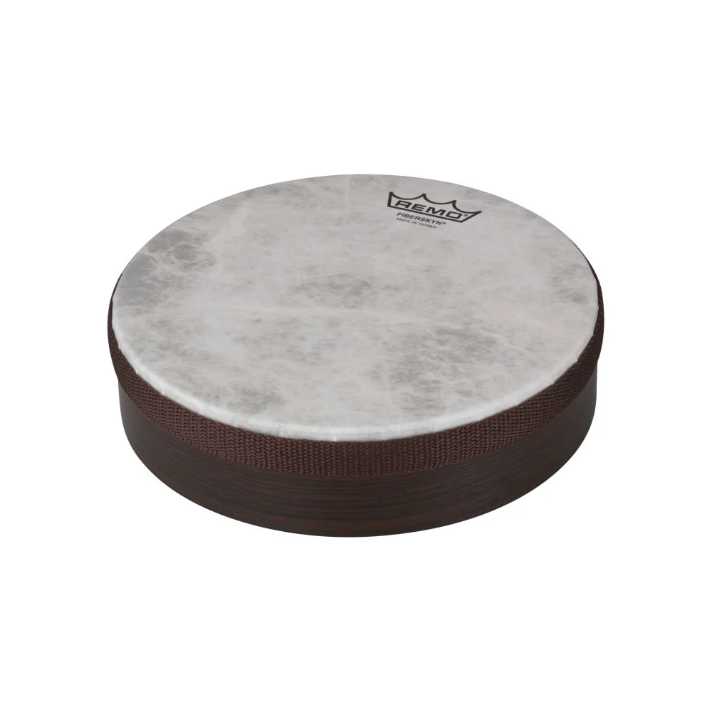 Tambor de mano 2" x 8" piel Fiberskyn no afinable | Sonido agudo, blanco