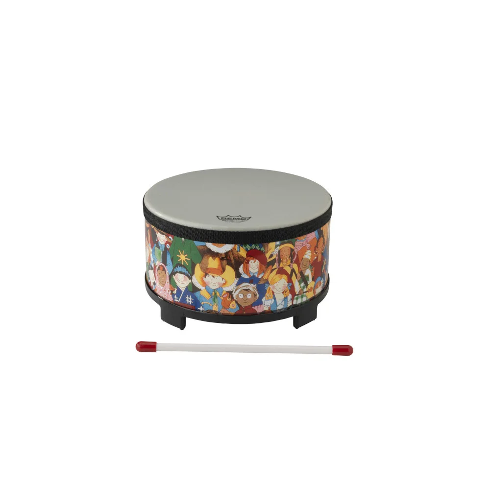 Tom de piso "Rhythm Club" 10" x 5" - Tom de piso compacto cubierto de tela | Green Musicians