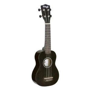 Ukulélé soprano avec housse en nylon noir - Instrument à cordes - Green Musicians