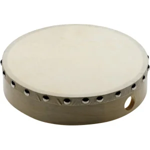 Tambor de mano 8" preafinado de madera, parche fijo remachado | Green Musicians