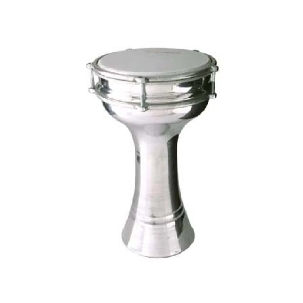 17 cm Darbuka de aluminio liso - Darbuka de aluminio para percusionistas