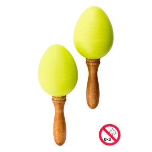 Paire de maracas œufs en plastique – Maracas légères et sécurisées pour enfants | Green Musicians