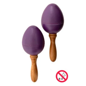 Par de maracas huevo de plástico - Maracas ligeras y certificadas para niños | Green Musicians