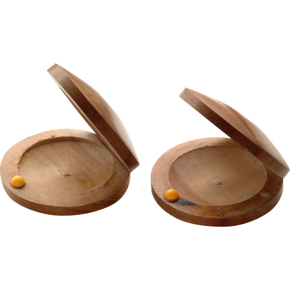 Par de castañuelas de madera de azufaifo | Green Musicians
