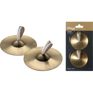 Par de crótalos de bronce - Crótalos de bronce 7 cm | Green Musicians