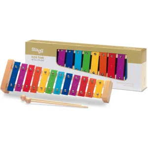 Métallophone 12 lames colorées + 2 mailloches | Éveil musical