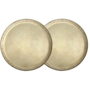 Paire de peaux 6" + 7" pour Bongos - Peaux synthétiques de remplacement