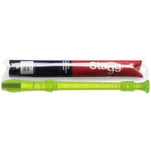 Flûte à bec soprano doigté allemand vert translucide | Green Musicians