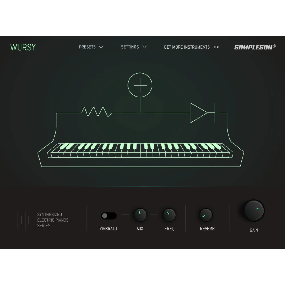 Wursy | Plugin VST de Piano Électrique à Anche Synthétisé