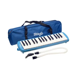 Mélodica azul de plástico 32 teclas - Funda incluida | Green Musicians