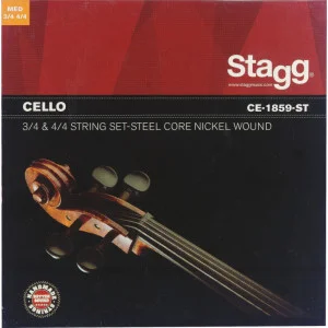 Jeu de cordes pour violoncelle 4/4 et 3/4, acier filé nickelé | Green Musicians
