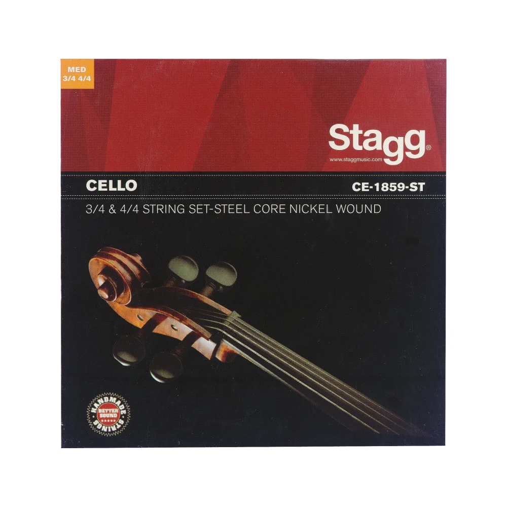 Jeu de cordes pour violoncelle 4/4 et 3/4, acier filé nickelé | Green Musicians