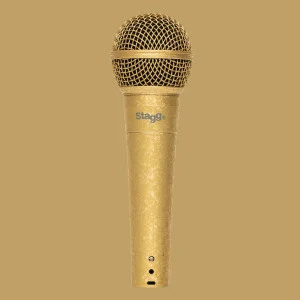Micrófono dinámico cardioide, edición especial dorado
