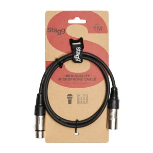 Câble microphone XLR/XLR (mâle/femelle) 1 m - Green Musicians