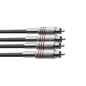 Cable puente RCA/RCA (m/m) 60 cm - Cable de audio Green Musicians
