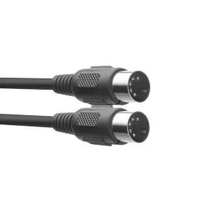 Cable MIDI DIN/DIN macho/macho 3 m conectores plástico - Green Musicians